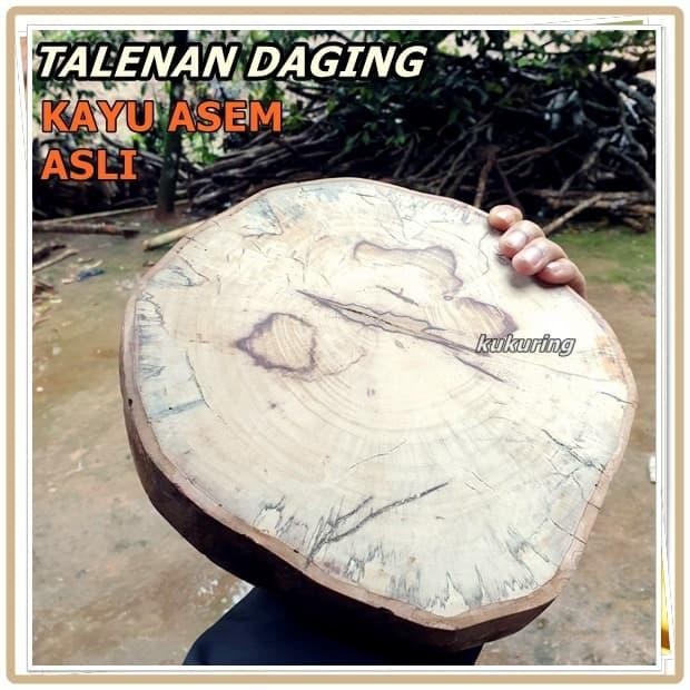 

[Fresh] TALENAN DAGING - TALENAN KAYU ASEM ASLI - TALENAN BULAT DM 27-30CM