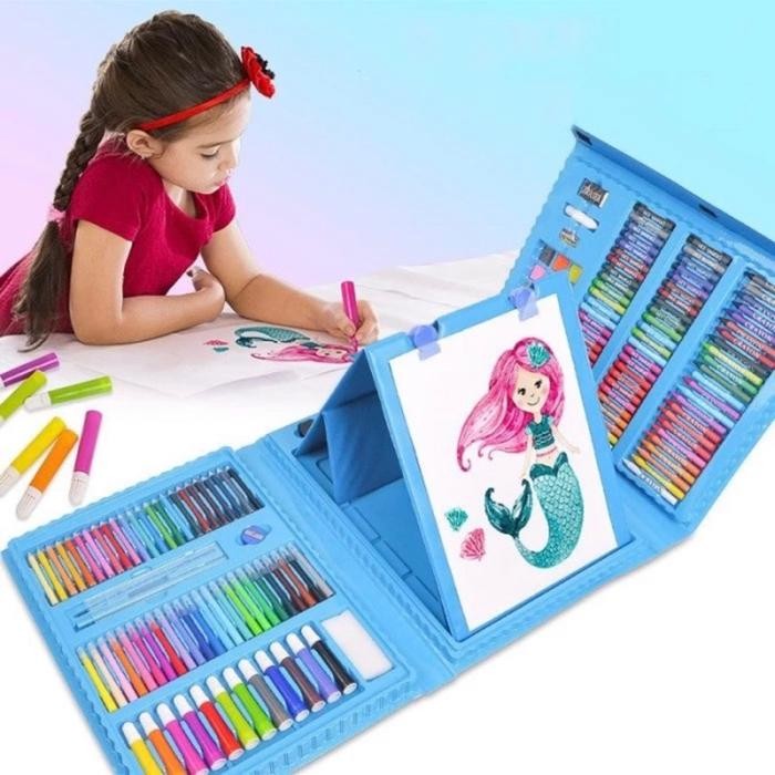 

Alat Mewarnai Menggambar Krayon Crayon Set 208Pcs Painting Stationary