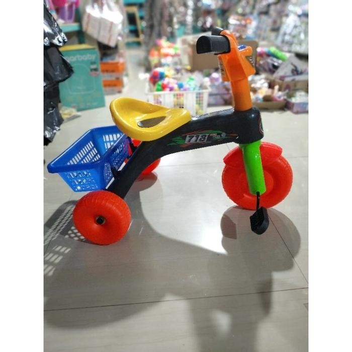 Sepeda Anak Roda Tiga Bahan Plastik Kuat Sni Mainan Anak Perempuan & Laki Aman