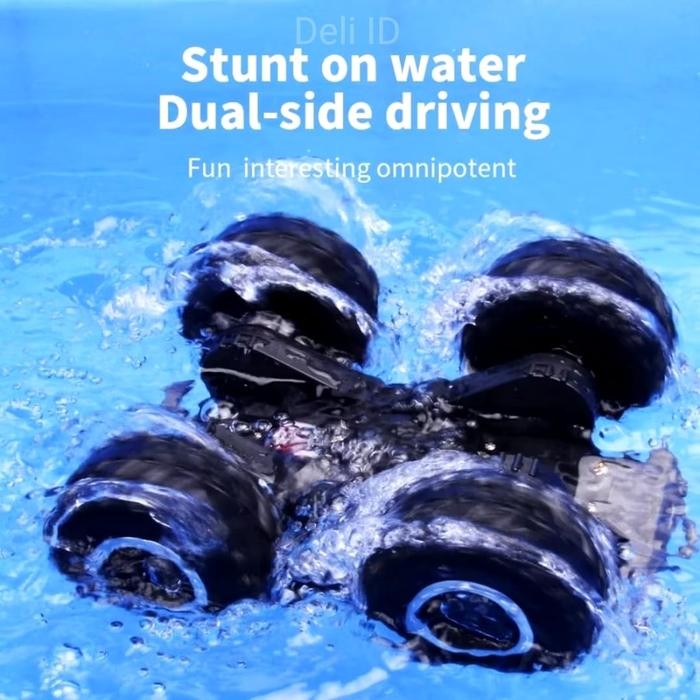 Mainan Anak Mobil Remote Control Remot Kontrol Jeep Jip Amfibi Amphibious Waterproof Tahan Air Stunt