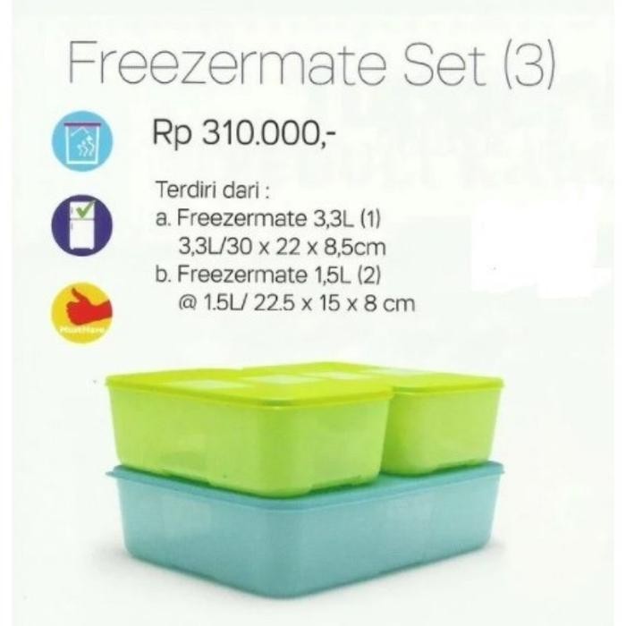 Terlaris Tupperware freezermate set toples kulkas SALE