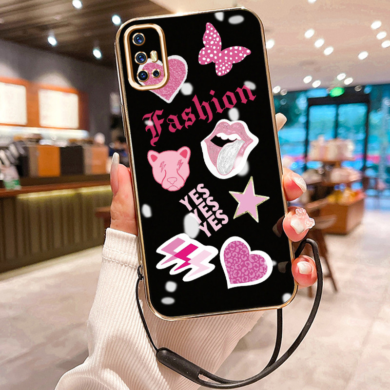 Casing Hp Untuk VIVO V17 V19 Neo V19 Case Softcase wanita mewah Kesing elektroplating baru Kasing pe