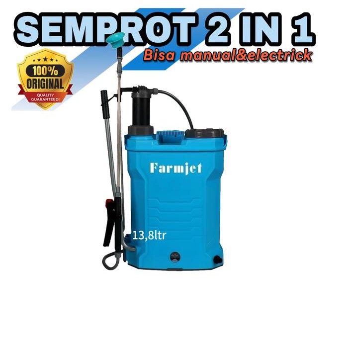 semprot tanaman elektrik 13,8liter sprayer pertanian charger