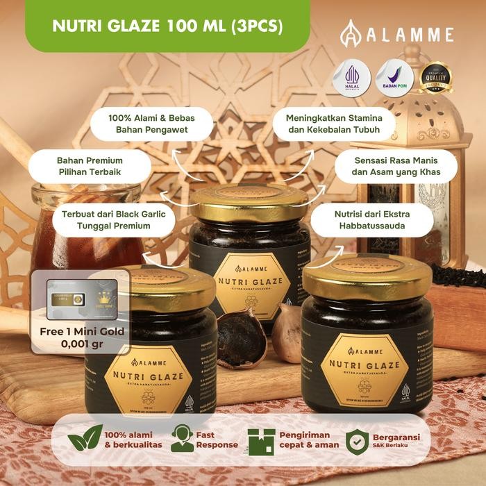 

Nutri Glaze PREMIUM 100ml 3 pcs Alamme Bundling