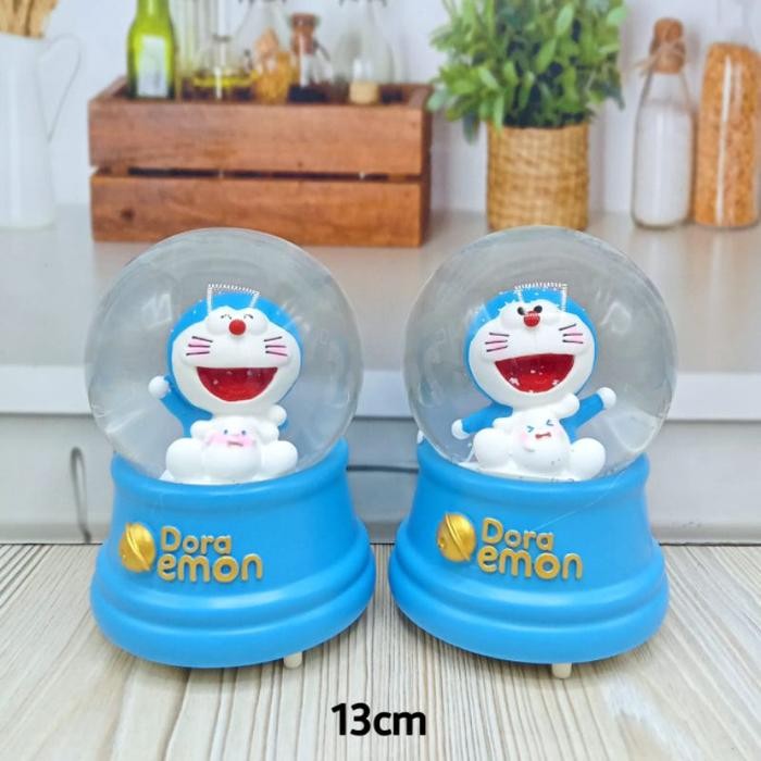 Bola Kristal Kereta Snowball Doraemon Kotak Musik Doraemon