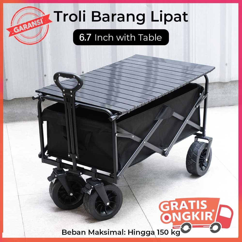 Troli Barang Lipat Camping Brake