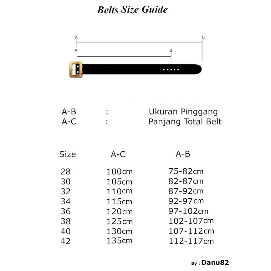 Ikat Pinggang Sabuk Kulit Natural Vegtan Leather Belt Bv108