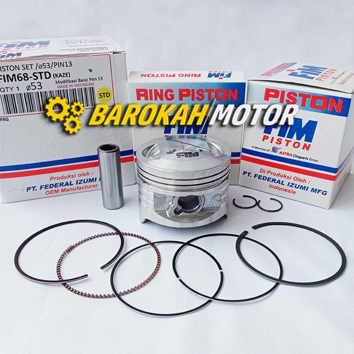 Piston Kit Seher Set Kaze 53 53.5 54 54.5 55 56 Pin 13 Fim