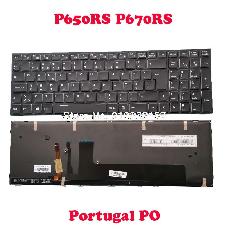 Backlit PO JP Keyboard For CLEVO P650RS P651RS MP-13H86P0J430C 6-80-P65S0-160-1 P650HP6 P651HP6 MP-1