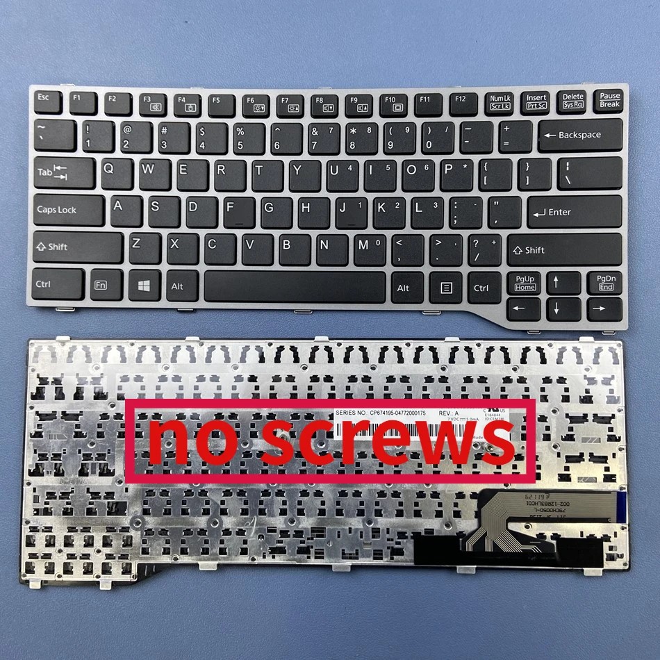 Universal US Laptop Keyboard For Fujitsu Lifebook T725 T726 Apply To E733 E734 E743 E744 U745 E546 E