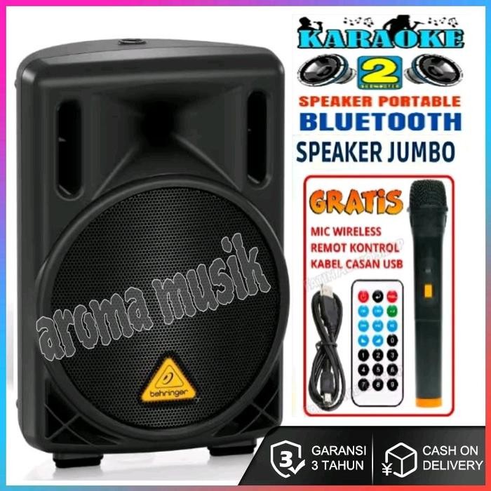 SPEAKER BLUETOOTH UKURAN JUMBO SUPER BASS BONUS MIC SUARA BERSIH / SALON AKTIF FULL BAS BLUETOOTH