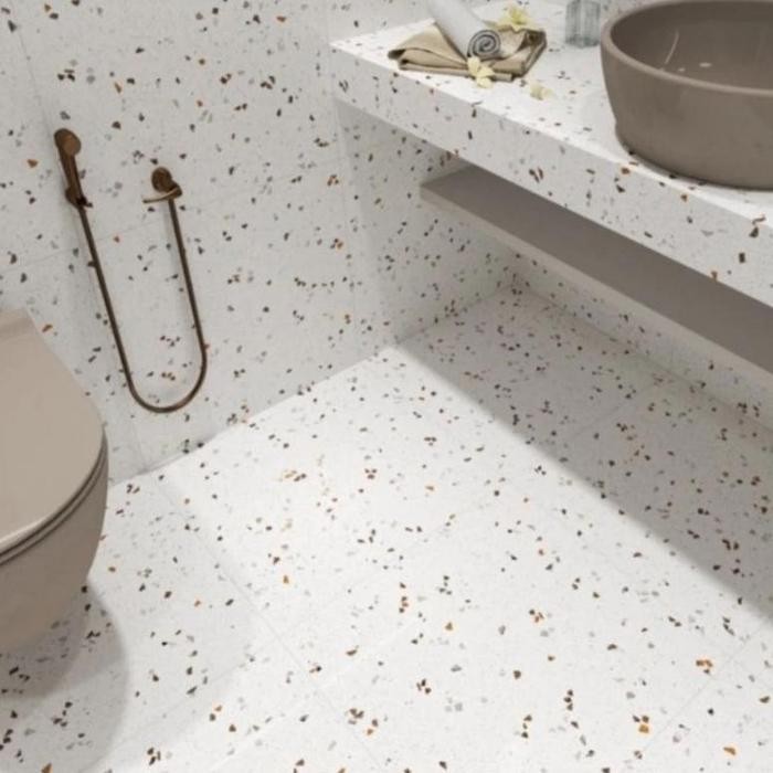 Habitat Milan Calina Pixie 50X50 Lantai Kamar Mandi Terazzo / Lantai Terazzo Kasar / Terazzo Kamar