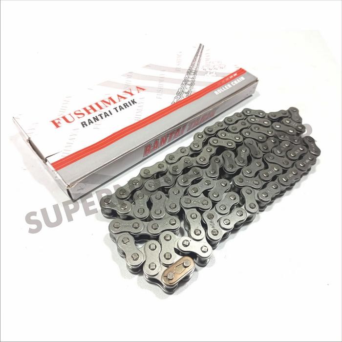 RANTAI RODA SILVER FUSHI 428 RANTE MOTOR RANTAI SILVER FUSHI motorcycle Outdoor Sepeda *