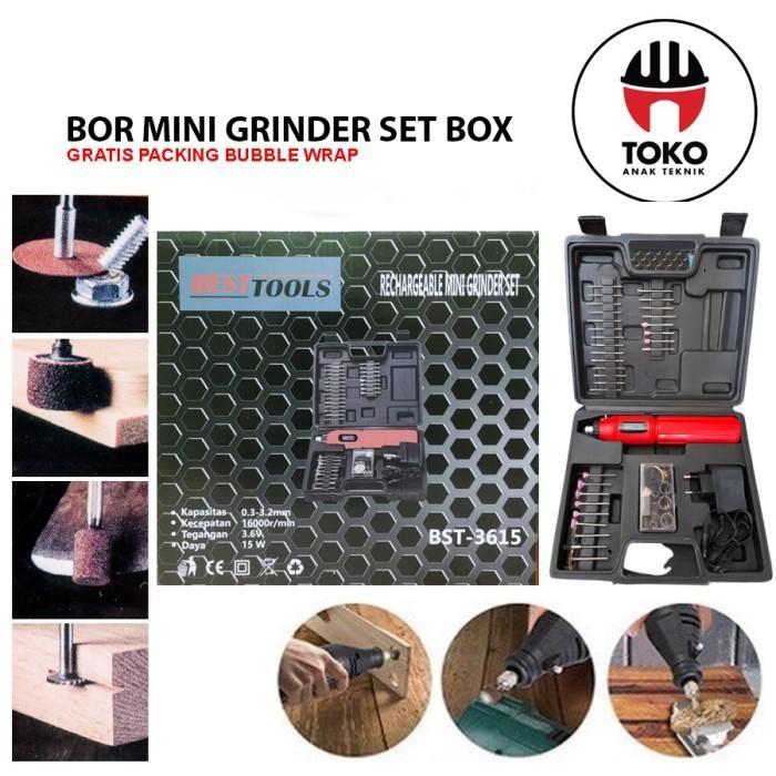 [Expert] Cordless Mini Grinder Tuner Fullset / Mini Grinder Ukir Multifungsi