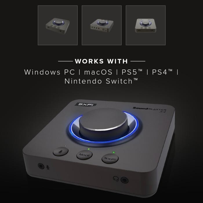 Terlaris Creative Sound Blaster X4 External Usb Dac Sound Card Super X-Fi 7.1