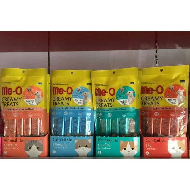 GOJEK makanan snack KUCING ME-O MEO CREAMY 1 DUS isi 24 pcs
