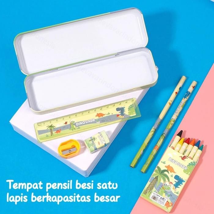 

ASLI Student Set Alat Tulis Sekolah Karakter Cowok cars 7 In 1 8015 READY STOCK