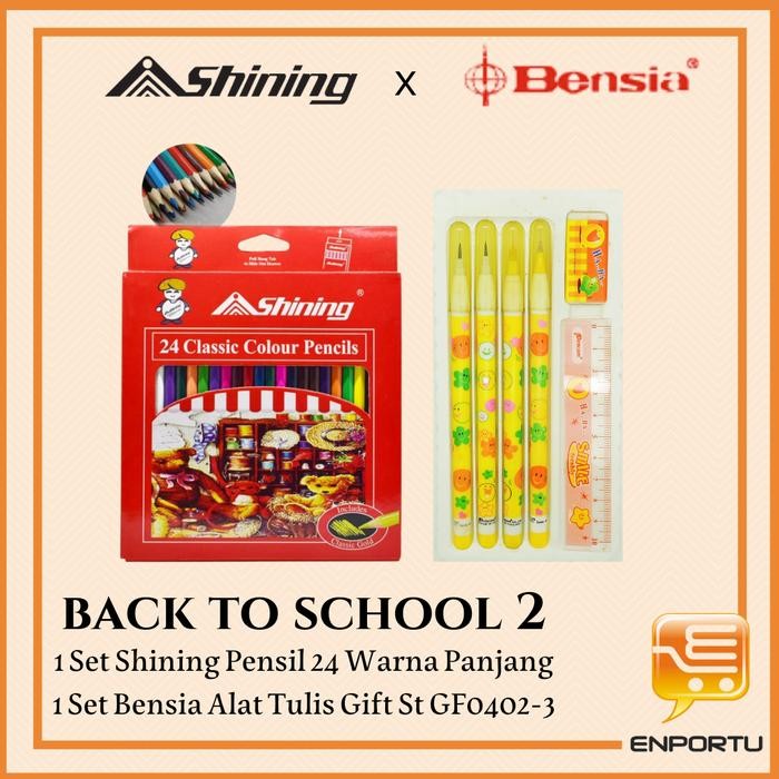 

TERMURAH Paket Back To ool 2 / Set Alat Tulis Sekolah dan Pensil Warna READY STOCK