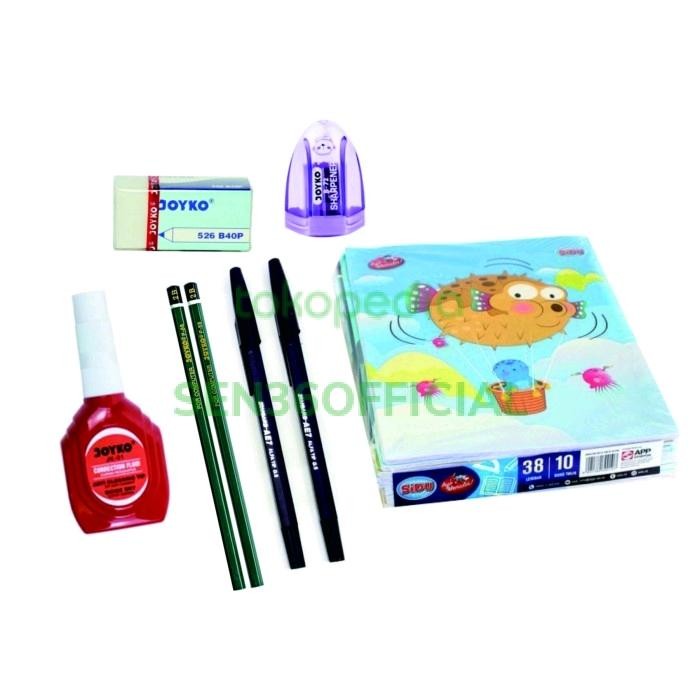 

ASLI Paket alat tulis sekolah(paket hemat & murah) READY STOCK