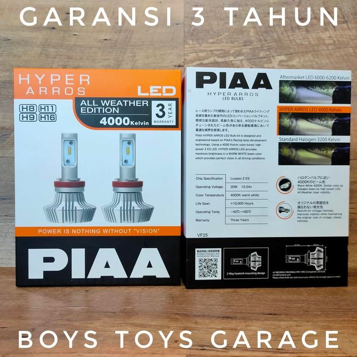 Unik Piaa Led Hyper Arros H11 4000K Lampu Led Mobil H8 H9 H11 H16 Headlamp