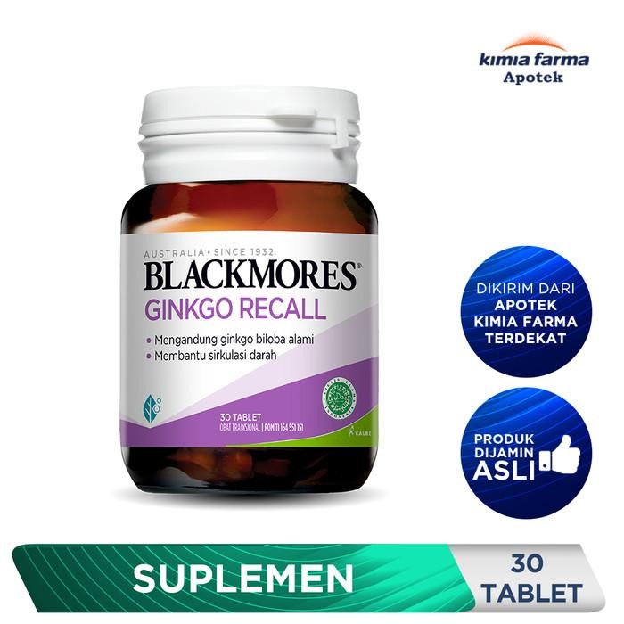 Blackmores Ginkgo Recall 30 Tablet / Suplemen Otak / Kimia Farma