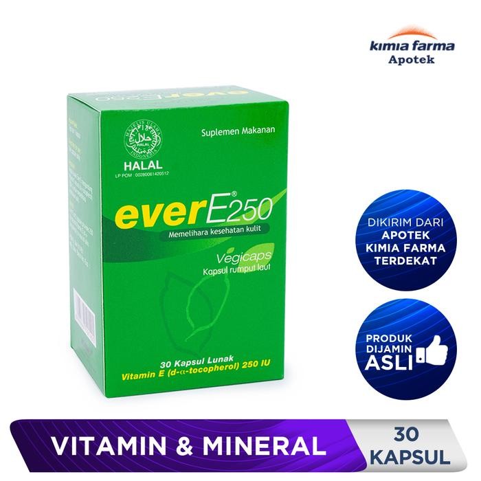 Ever E 250 IU Dus 30 Kapsul / Vitamin E / Kimia Farma