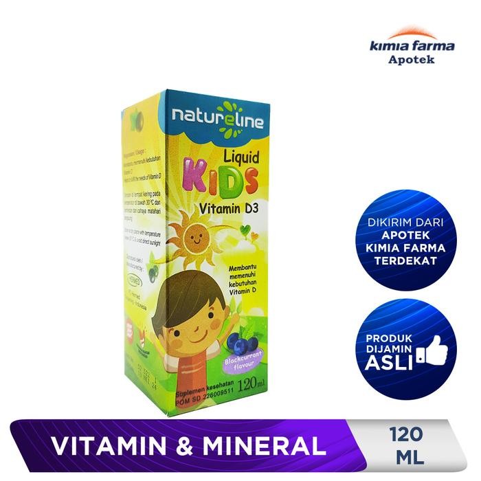 Natureline Liquid Kids Vitamin D3 120 ml / Vitamin D3 Anak / Kimia Farma