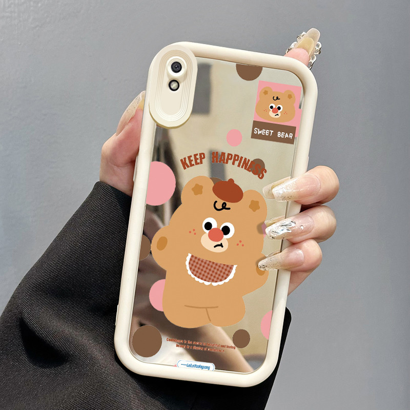 Casing Hp Xiaomi Redmi 9A Redmi 9i Redmi 9T Redmi 9 Power Case Casing Beruang Coklat Kecil HP Kesing