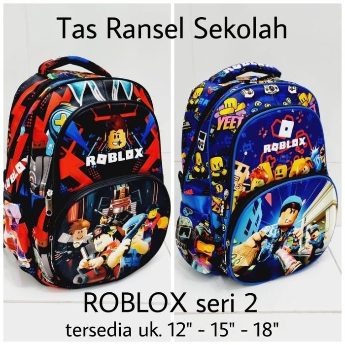 

Tas Ransel Sekolah ROBLOX seri 2 PAUD-TK-SD. Uk 12" - 15" - 18