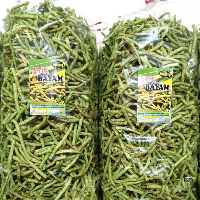 

Stik Bayam 1kg Organik Cemilan Sehat Ladrang Bayam Stick Bayam Enak Gurih Manis Stik Bayam Makanan