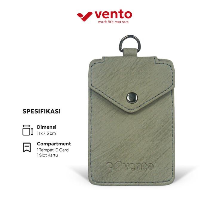 

Vento Lanyard ID Card Holder Name Tag Kantor Gantungan Kartu Pria Wanita Nata