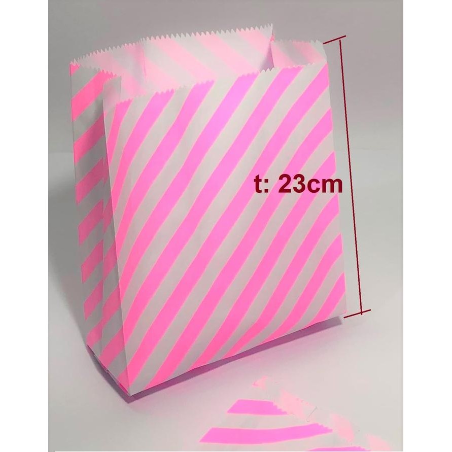 

Paperbag Flat Kantong Kertas Warna Pink Garis (L) Souvenir