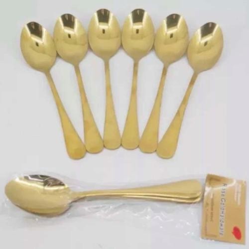 sendok makan gold tebal Premium/ sendok makan gold stainless steel / garpu stainless steel gold / se