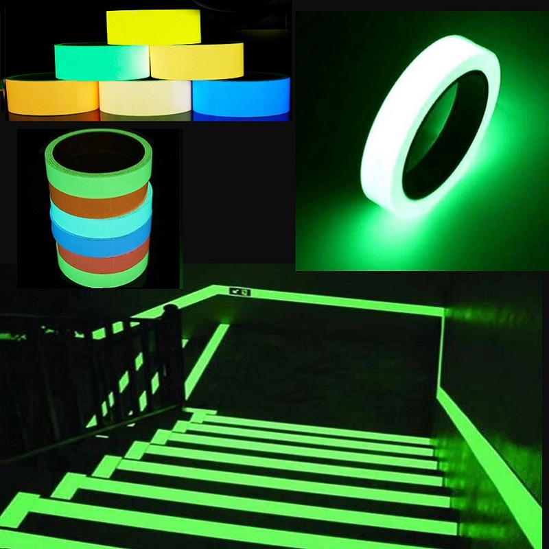 

6 Types Glow Tape Self-adhesive Sticker Luminous Tape Glow In The Dark Striking Night Warning