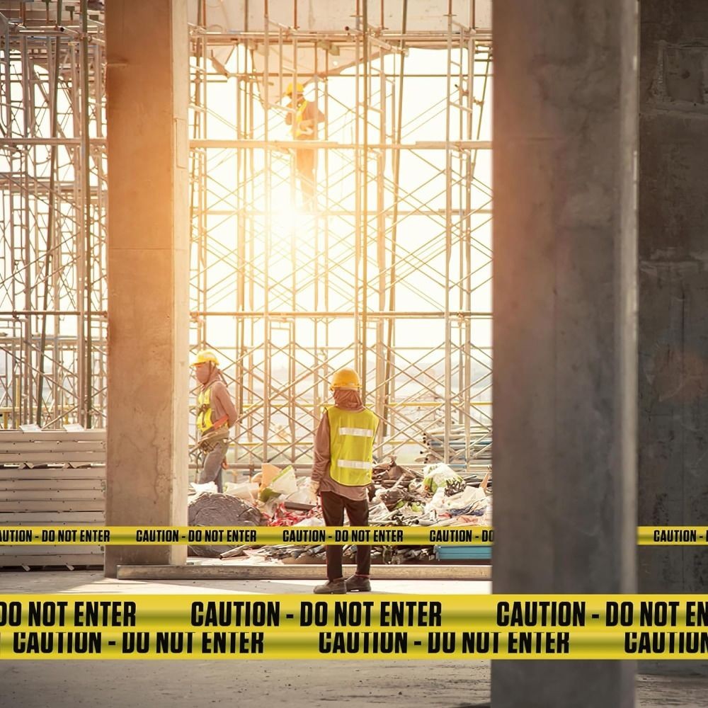 

Yellow Caution Tape Roll Do Not Enter, Halloween Caution Tape Safety Barrier Hazard Warning