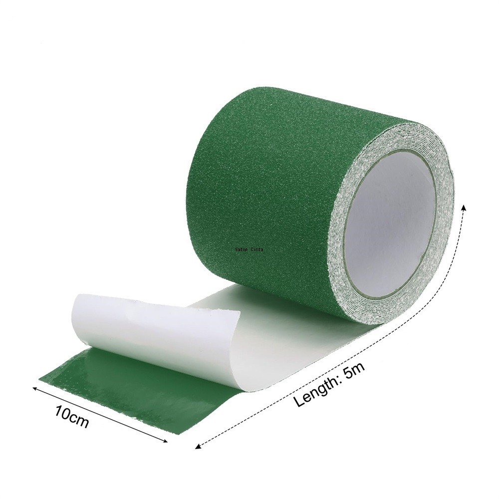 

10cm*5m Green Anti Slip Traction Tape Non-Slip Grip Strips Non Skid Adhesive Tread Safety Stickers