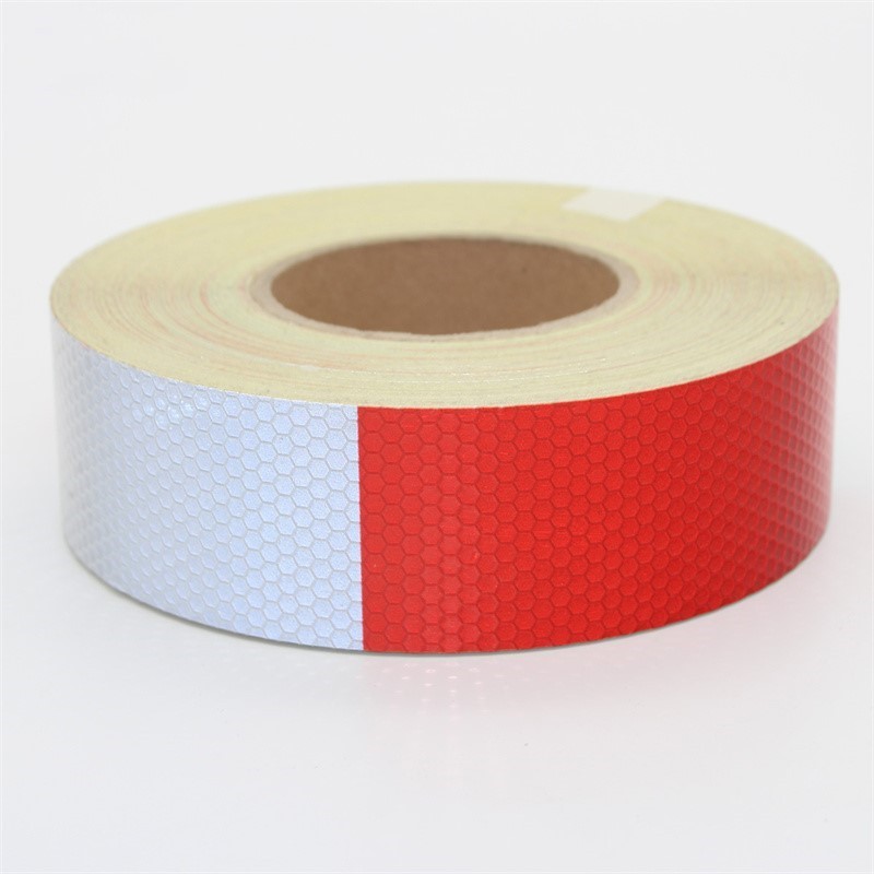 

1pc red and white school body reflective tape Special inspection warning tape for trucks Logo