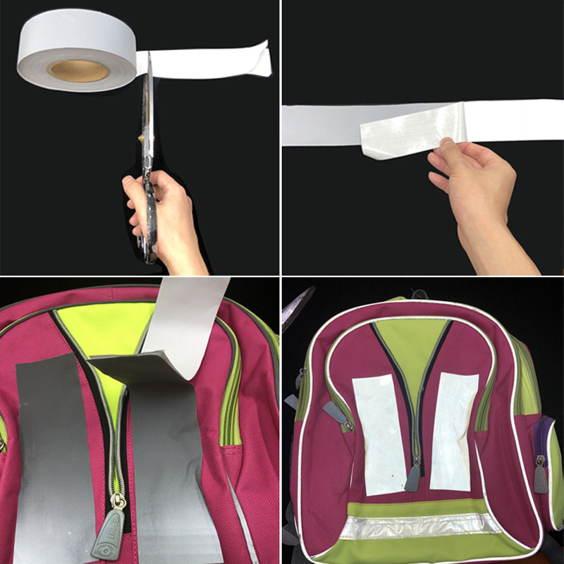 

Roadstar Reflective Sticker Multi-Size Reflective Fabric with Self-Adhesive Car Bike Sticker New