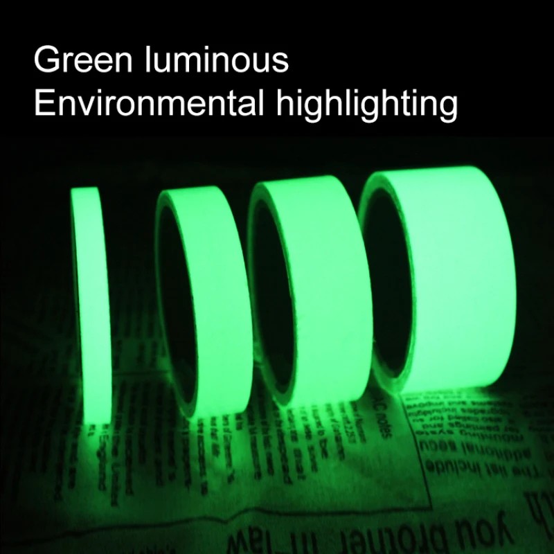 

1m Glow In The Dark Warning Tape Luminous Fluorescent Night Self-adhesive Sticker Tape Safety