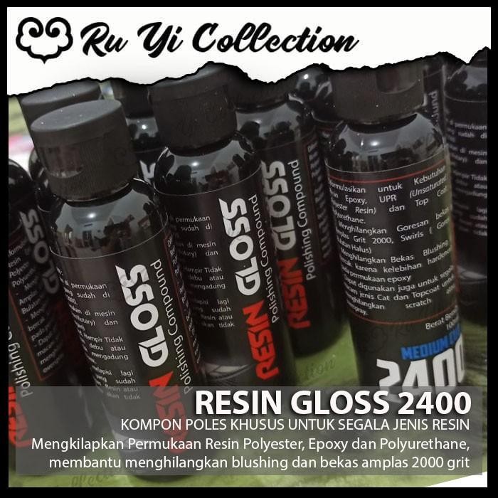 RESIN GLOSS POLISHING COMPOUND KOMPON POLES RESIN KILAP *
