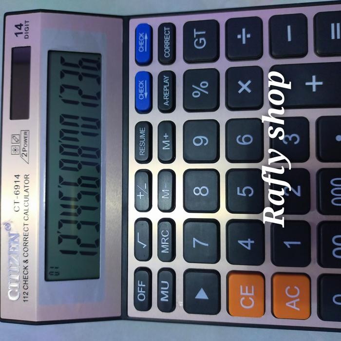 

kalkulator besar/dagang ct 6914 14 digit kode 1212