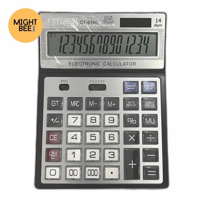 

kalkulator citizen ct 614c - kalkulator besar - kalkulator 14 digit kode 1478