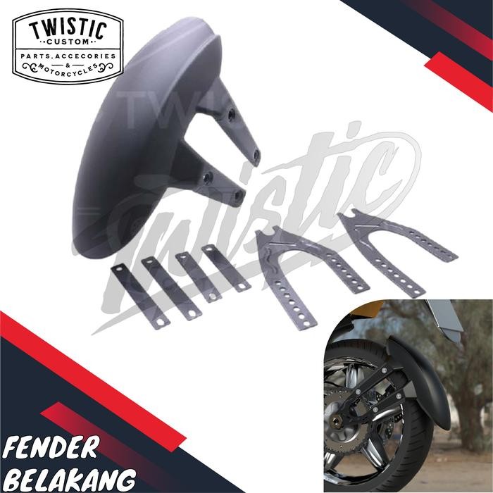 Fender Spakbor Mudguard Belakang Anti Nyiprat Motor Custom W175 Benelli PE Patagonian Eagle 250 XSR