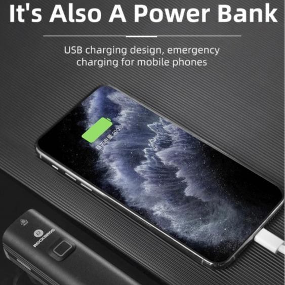 Rockbros R3-1000 Lumens Lampu Depan 200M Long Shot