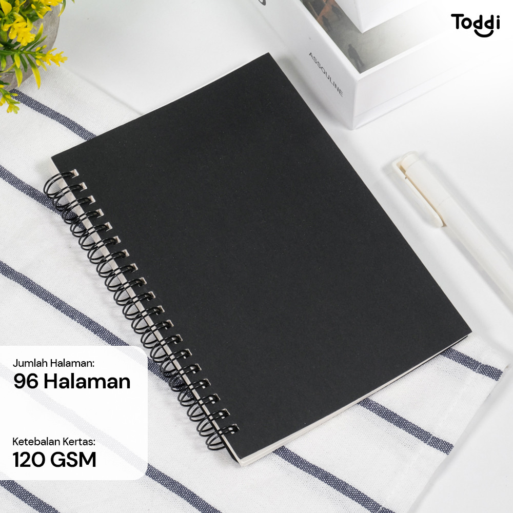 

Toddi Buku Jurnal Softcover Notebook Diary 120GSM 96 Halaman Blank - BQ-N14
