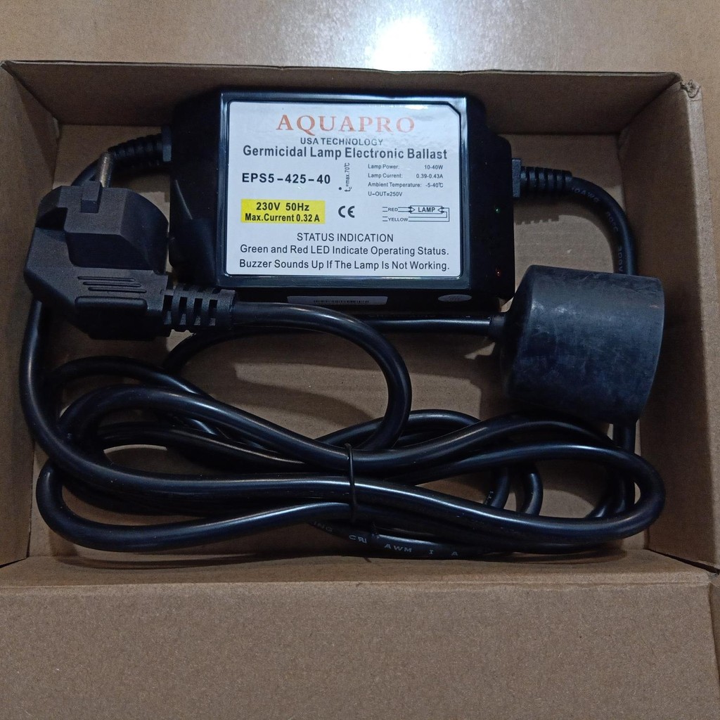 balast uv 8 dan 12 gpm merk Aquapro