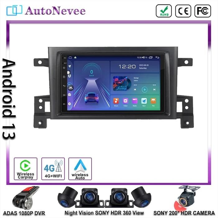 Multimedia Android12 Radio Car Player GPS Navigation DVD Head Unit