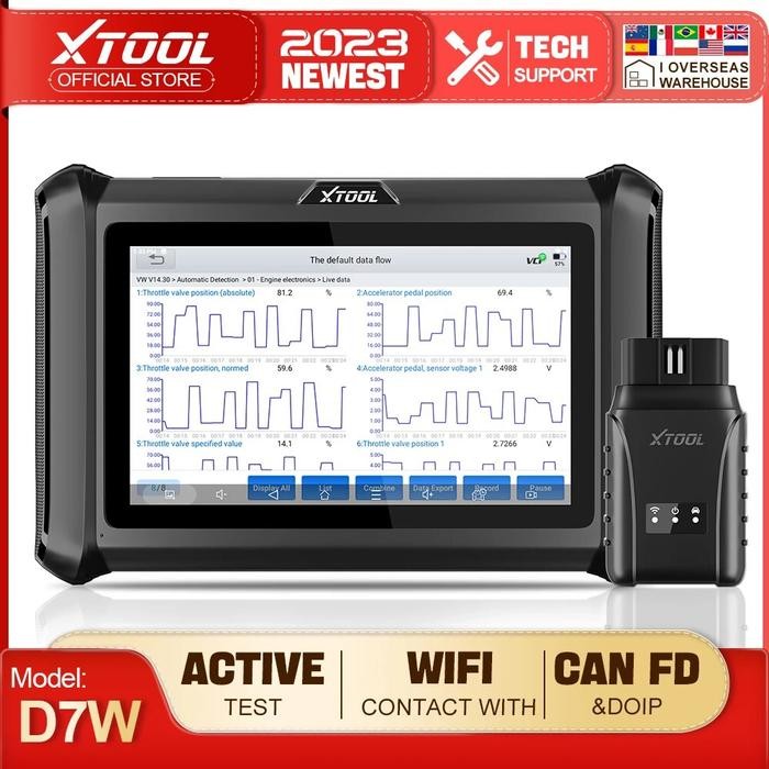 XTOOL D7W Wireless Bidirectional Scan Tool 3 Years UpdateECU
