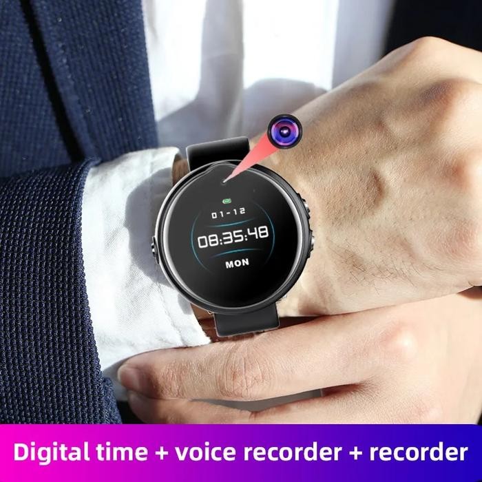 1080P HD Mini Camera Smart Watch Clock Small Video Vioce Recorder