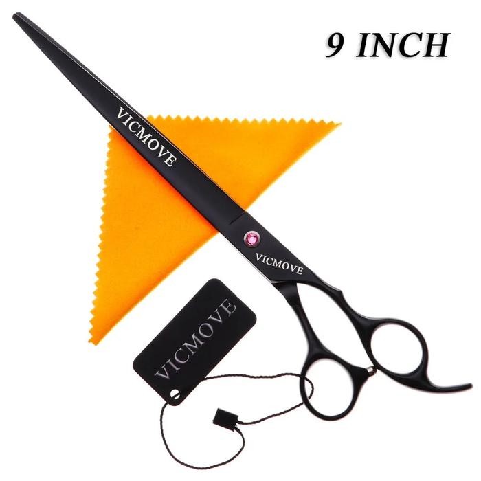 9 Inch Black Pet Scissors Professional Dogs Cats Pets Grooming Hair